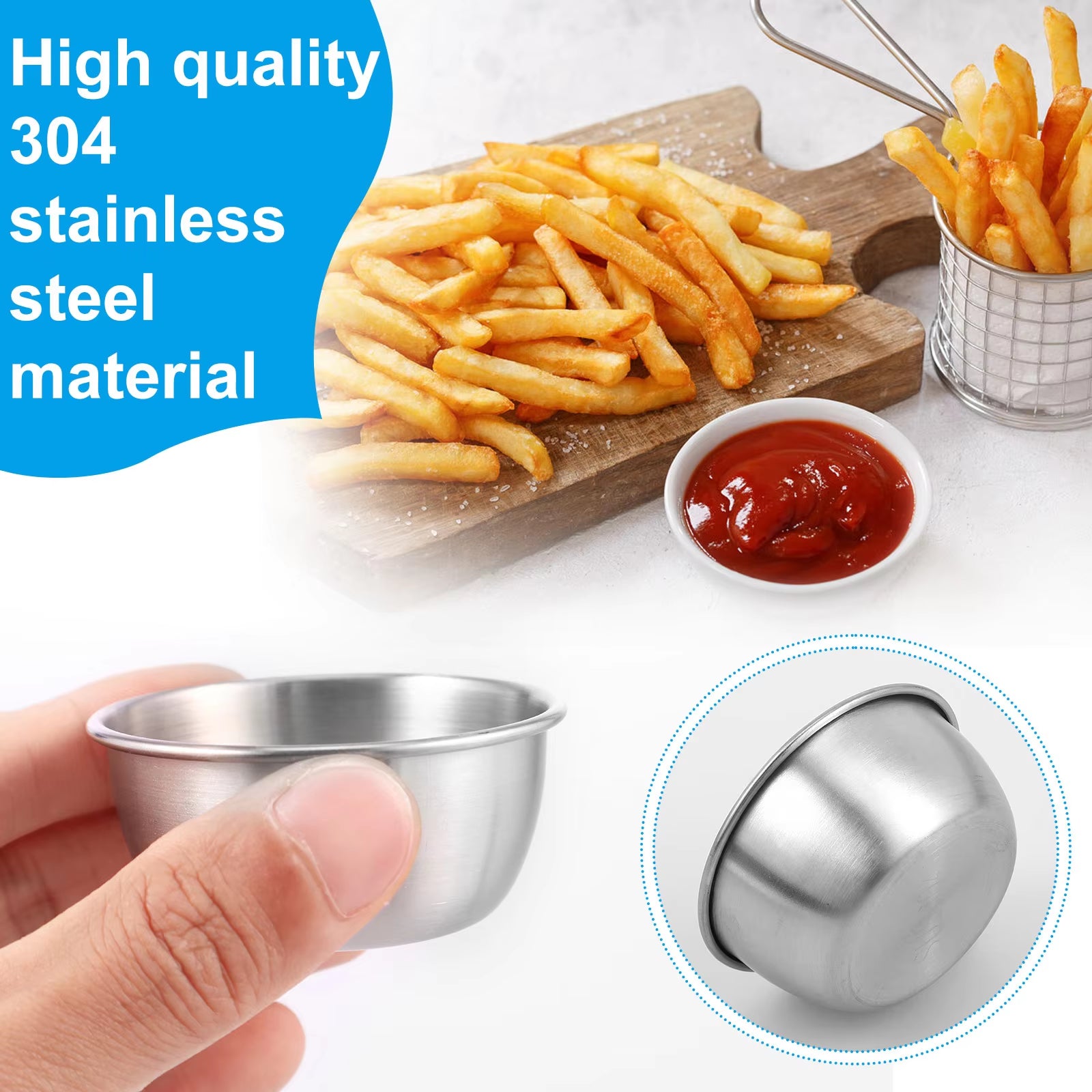 12/24Pcs Sauce Dipping Bowl Dipping Cups round Sauce Dishes Mini Reusable Seasoning Cups Dipping Cups Multipurpose Sauce Cups